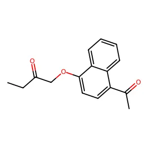 Compound C16H16O3 structure