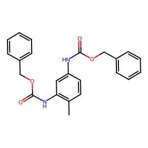 Dibenzyl toluene-2,4-dicarbamate structure