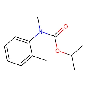 propan-2-yl N-methyl-N-(2-methylphenyl)carbamate structure