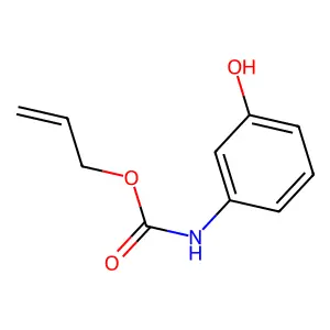 prop-2-enyl N-(3-hydroxyphenyl)carbamate structure
