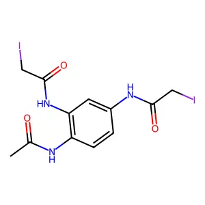 Compound C12H13I2N3O3 structure