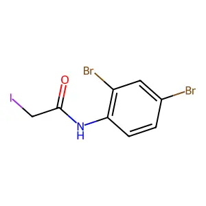 Compound C8H6Br2INO structure