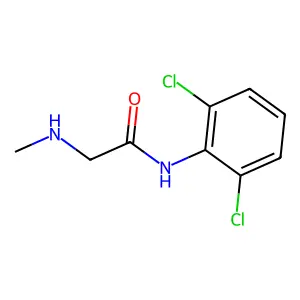 N-(2,6-dichlorophenyl)-2-(methylamino)acetamide structure