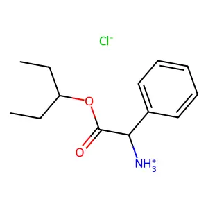 (2-oxo-2-pentan-3-yloxy-1-phenylethyl)azanium chloride structure