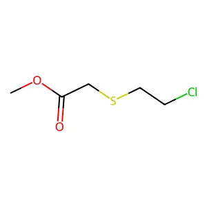 Methyl 2-chloroethylthioacetate structure