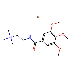 N-(beta-Trimethylammoniumethyl)-3,4,5-trimethoxybenzamide bromide structure