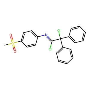 N-(1,2-Dichloro-2,2-diphenylethylidene)-4-(methylsulfonyl)aniline structure