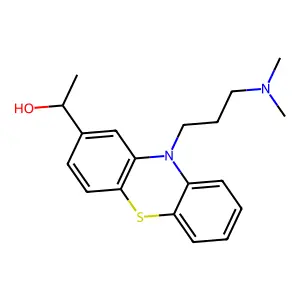 1-[10-[3-(dimethylamino)propyl]phenothiazin-2-yl]ethanol structure
