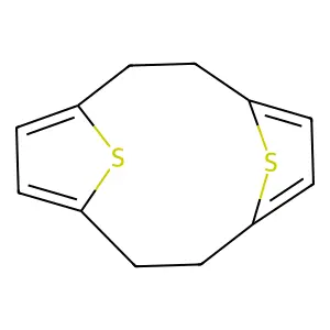 13,14-dithiatricyclo[8.2.1.14,7]tetradeca-1(12),4,6,10-tetraene structure