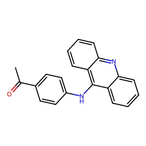 1-[4-(acridin-9-ylamino)phenyl]ethanone structure
