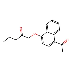 Compound C17H18O3 structure