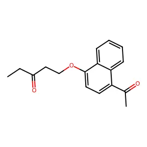 1-(4-Acetyl-1-naphthyloxy)-3-pentanone structure