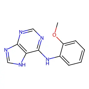 N-(2-methoxyphenyl)-7H-purin-6-amine structure