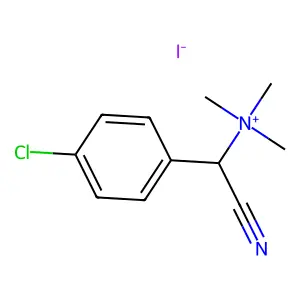 [(4-chlorophenyl)-cyanomethyl]-trimethylazanium iodide structure
