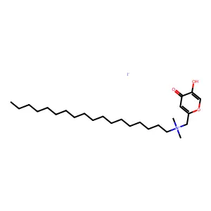 Dimethyloctadecylkojylammonium iodide structure