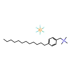 N-Dodecylbenzyl-N,N,N-trimethylammonium hexafluorophosphate structure