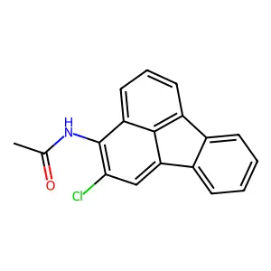 N-(2-chlorofluoranthen-3-yl)acetamide structure