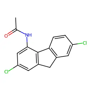 N-(2,7-Dichlorofluoren-4-yl)acetamide structure