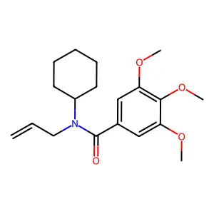 N-Allyl-N-cyclohexyl-3,4,5-trimethoxybenzamide structure