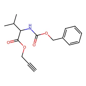 L-N-Benzyloxycarbonyl-3,3-dimethylalanine 2-propynyl ester structure