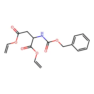 bis(ethenyl) (2S)-2-(phenylmethoxycarbonylamino)butanedioate structure