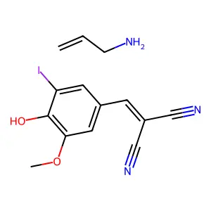 Allylammonium 4-dicyanovinyl-2-iodo-6-methoxyphenoxide structure