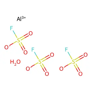 Aluminum fluorosulfate, hydrate structure