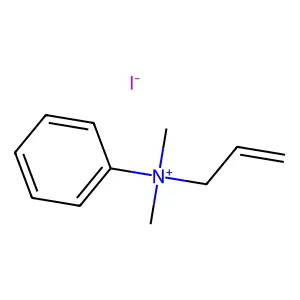 dimethyl-phenyl-prop-2-enylazanium iodide structure