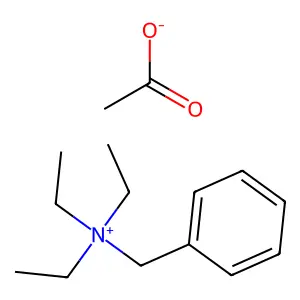 Benzyltriethylammonium acetate structure
