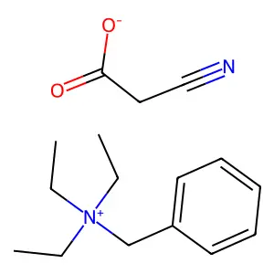 Benzyltriethylammonium cyanoacetate structure