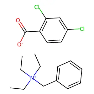 Benzyltriethylammonium 2,4-dichlorobenzoate structure