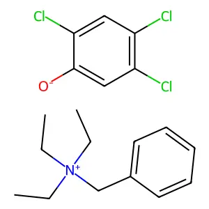 Benzyltriethylammonium 2,4,5-trichlorophenate structure