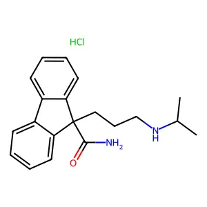 Indecainide hydrochloride structure