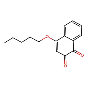 1,2-Naphthalenedione, 4-(pentyloxy)- structure