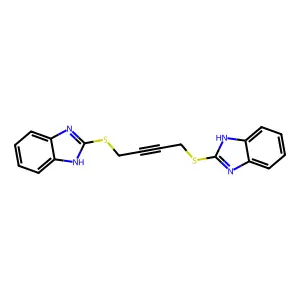 Compound C18H14N4S2 structure