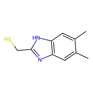 (5,6-dimethyl-1H-benzimidazol-2-yl)methanethiol structure