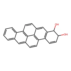 DIBENZO(b,def)CHRYSENE-1,2-DIOL, 1,2-DIHYDRO-, E- structure