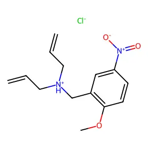 N,N-Diallyl-2-methoxy-5-nitrobenzylammonium chloride structure