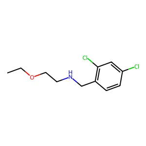 N-[(2,4-dichlorophenyl)methyl]-2-ethoxyethanamine structure