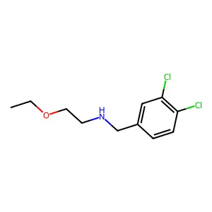 N-[(3,4-dichlorophenyl)methyl]-2-ethoxyethanamine structure