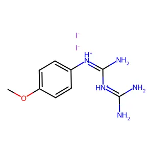 p-Methoxyphenylbiguanide dihydroiodide structure