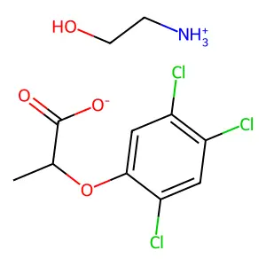 Silvex ethanolamine salt structure