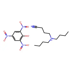 BUTYRONITRILE, 4-(DIBUTYLAMINO)-, PICRATE structure