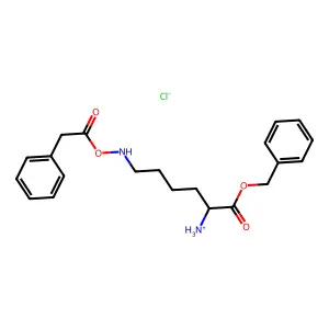 Benzyl N6-benzyloxycarbonyl-L-lysinate hydrochloride structure