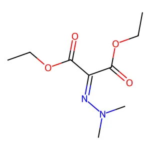 diethyl 2-(dimethylhydrazinylidene)propanedioate structure