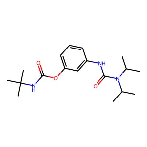 m-(3,3-Diisopropylureido)phenyl tert-butylcarbamate structure
