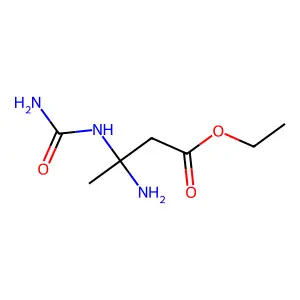 Ethyl 3-amino-3-[(aminocarbonyl)amino]butanoate structure