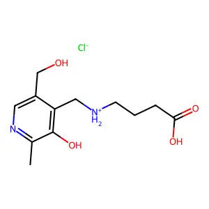 Pyridoxyl-gamma-aminobuttersaeure hydrochlorid [German] structure