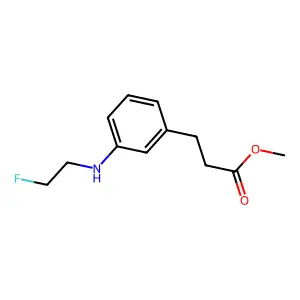 methyl 3-[3-(2-fluoroethylamino)phenyl]propanoate structure