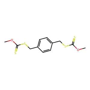 p-Xylylenebis(O-methylxanthate) structure